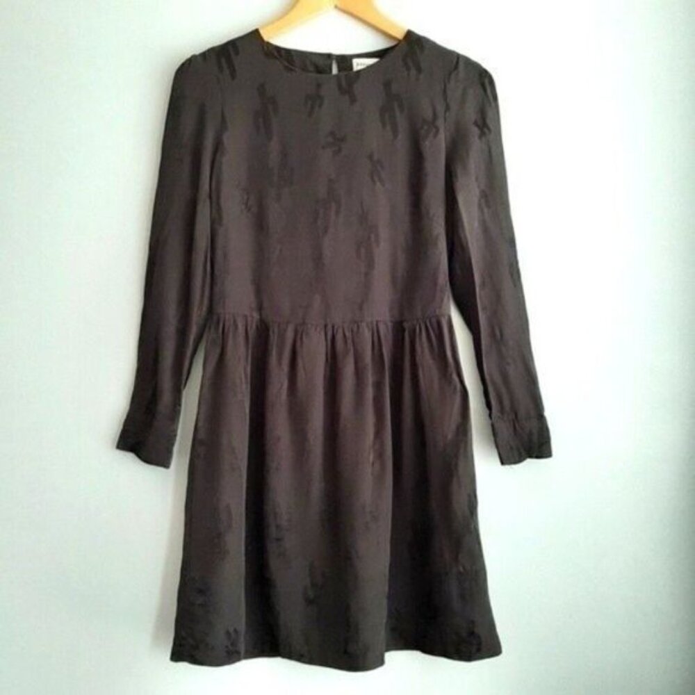 PEPALOVES Long Sleeve Cactus 🌵 Embroidery Dress Sz XS